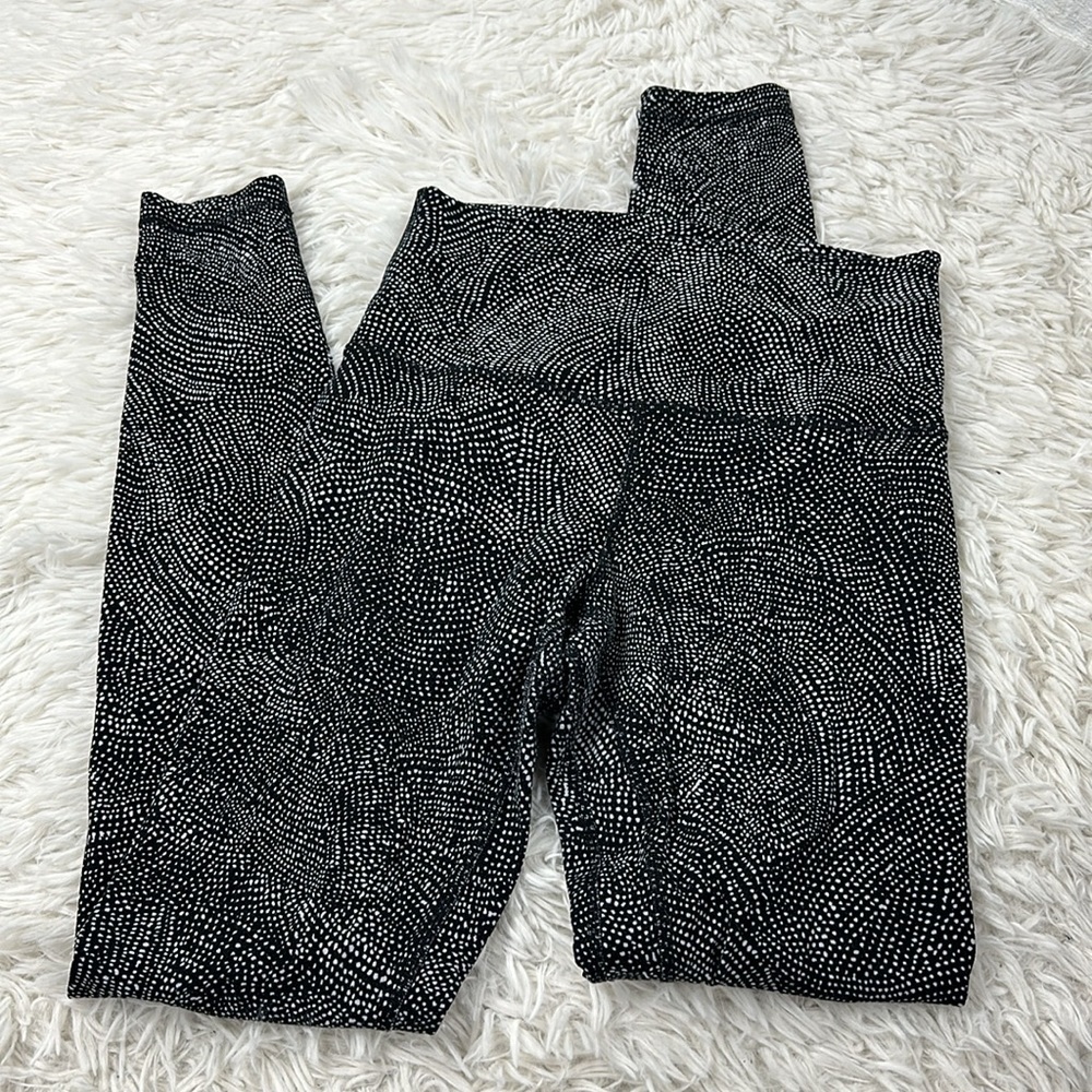 Lululemon Align Pant 28" Free Spirit Ice Grey Black
